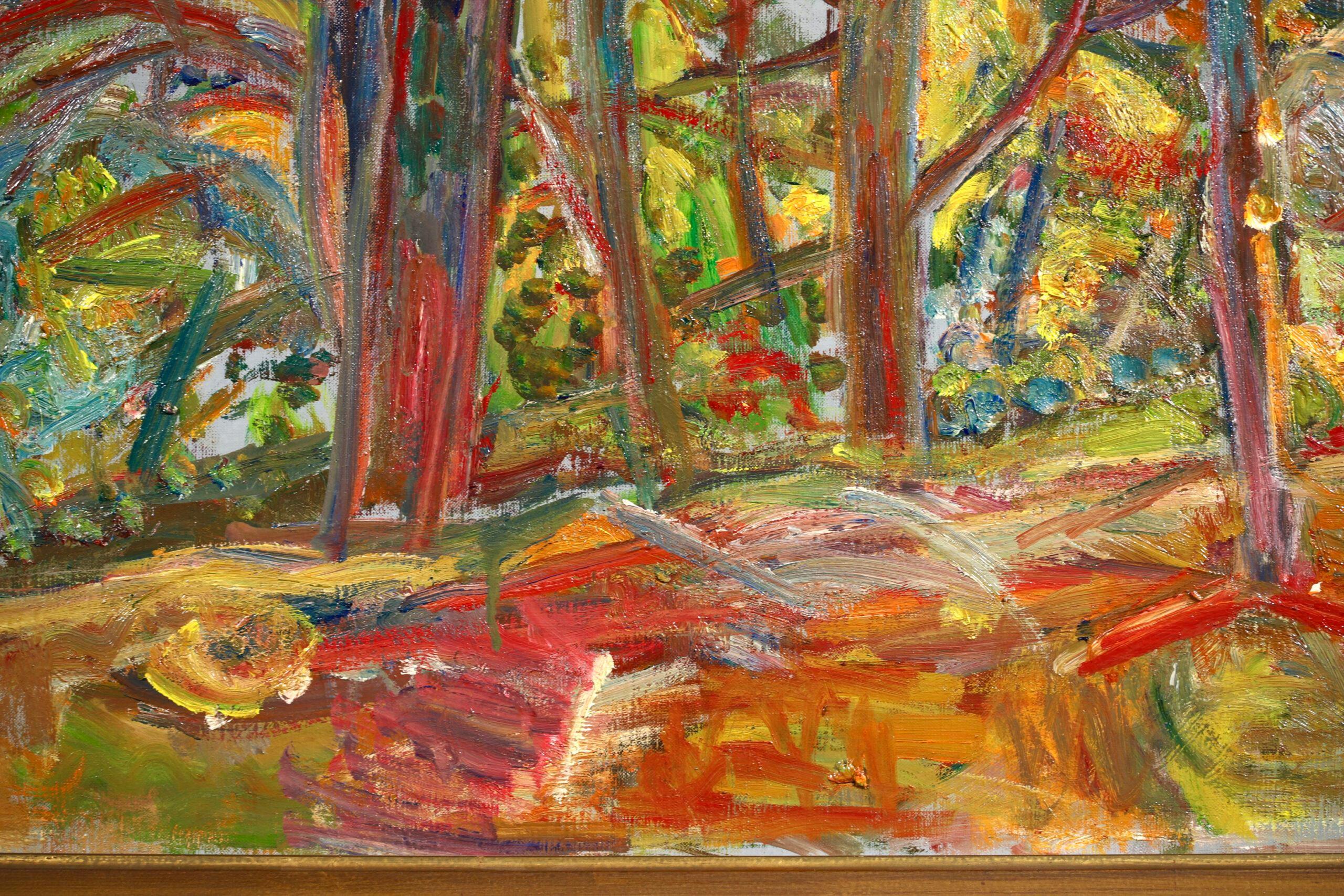 Paysage a Ceret - Pyrennes - Expressionist Landscape Oil by Pinchus Kremegne For Sale 8