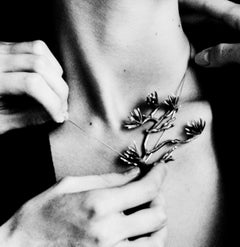 Yellow Gold Contemporary Pine Necklace Featured in Vogue