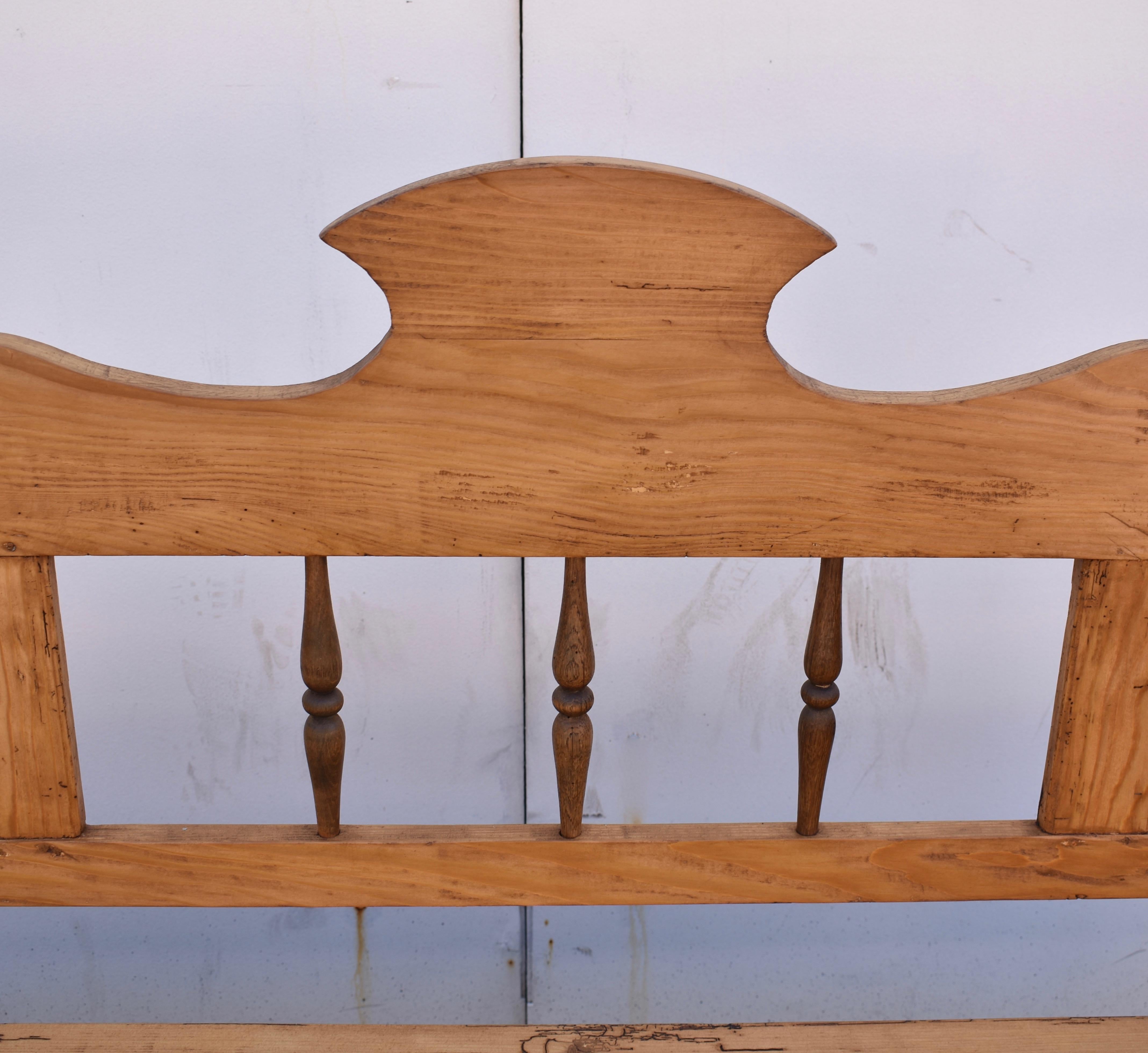 Pine and Beech Storage Bench or Settle 5