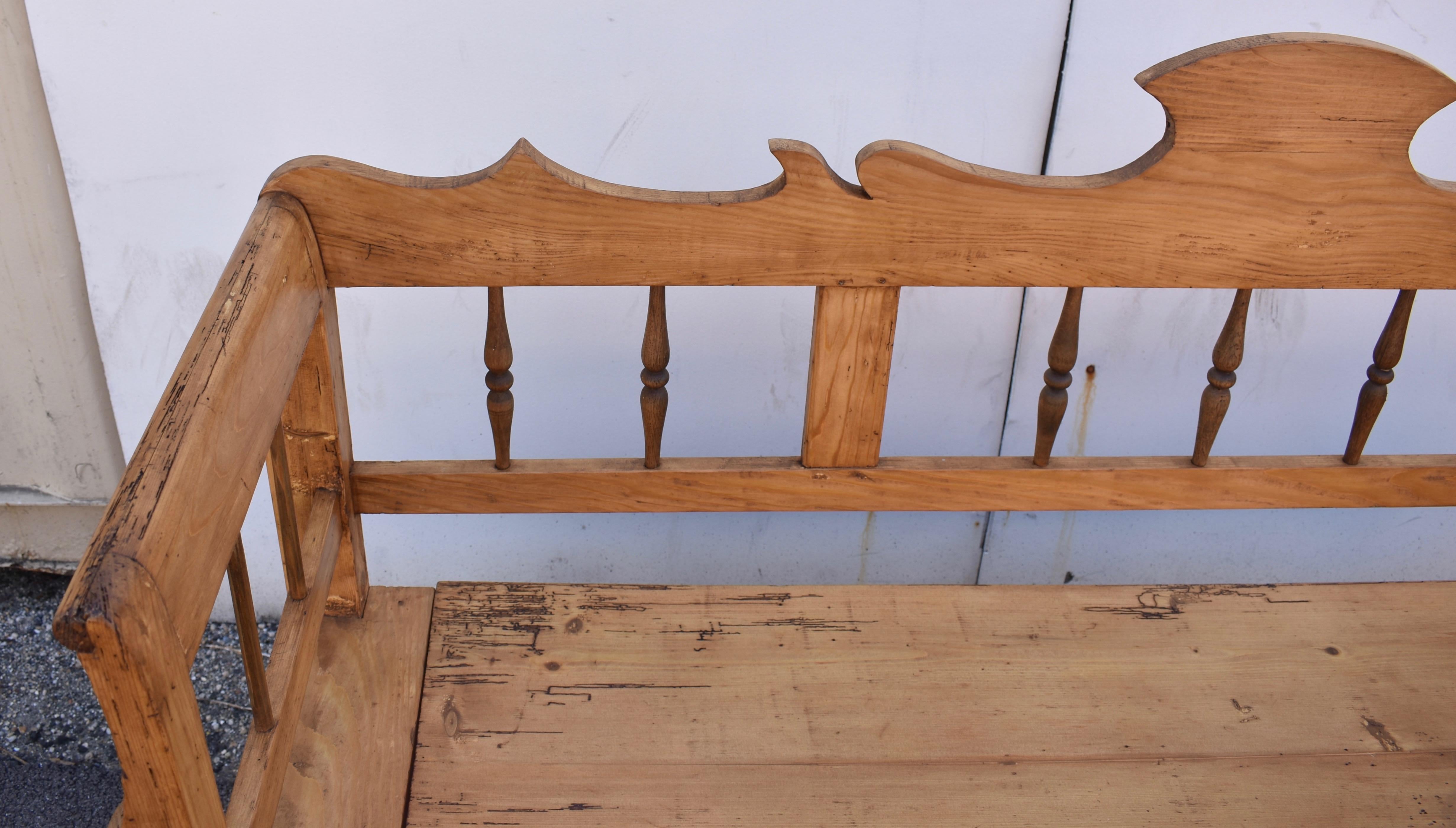 Pine and Beech Storage Bench or Settle 2