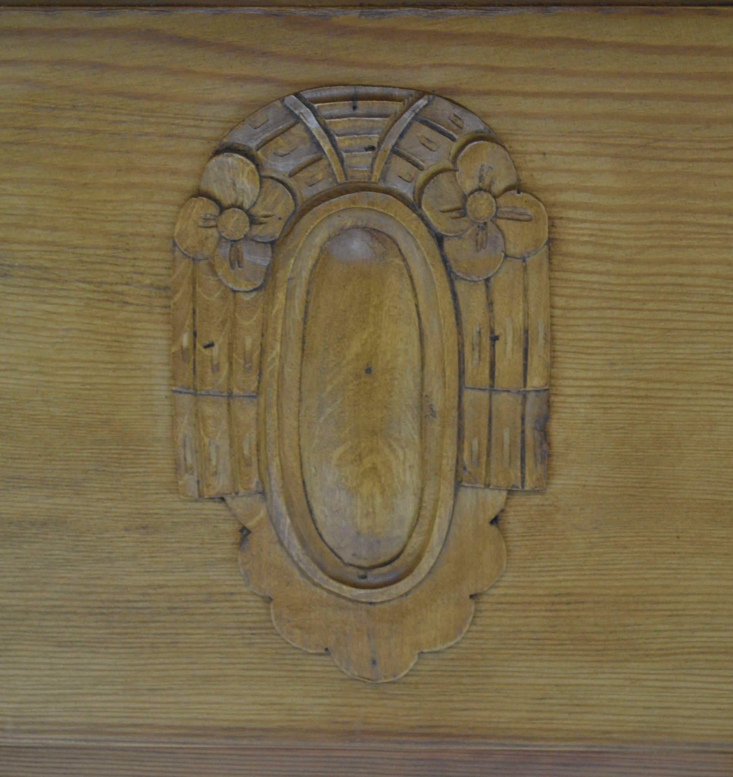 Pine and Beechwood Pier or Console Mirror 1