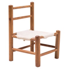Pine and Canvas Child's Chair