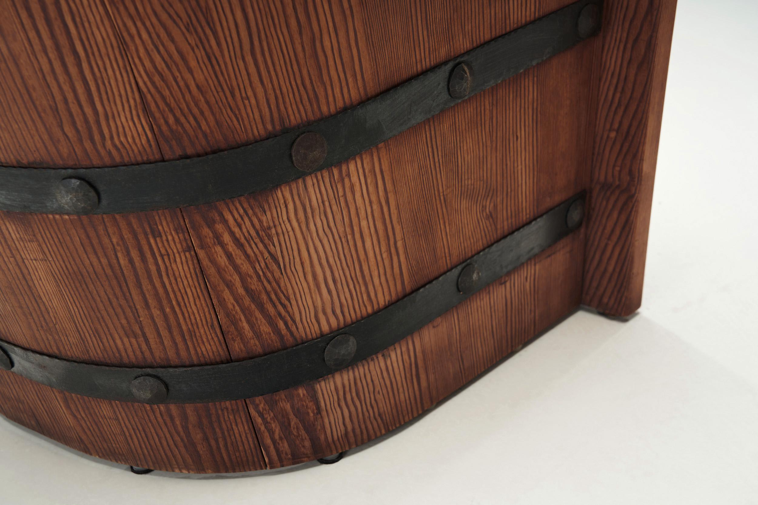 Pine and Iron Armchair for Åby Möbelfabrik, Sweden 1940s For Sale 11