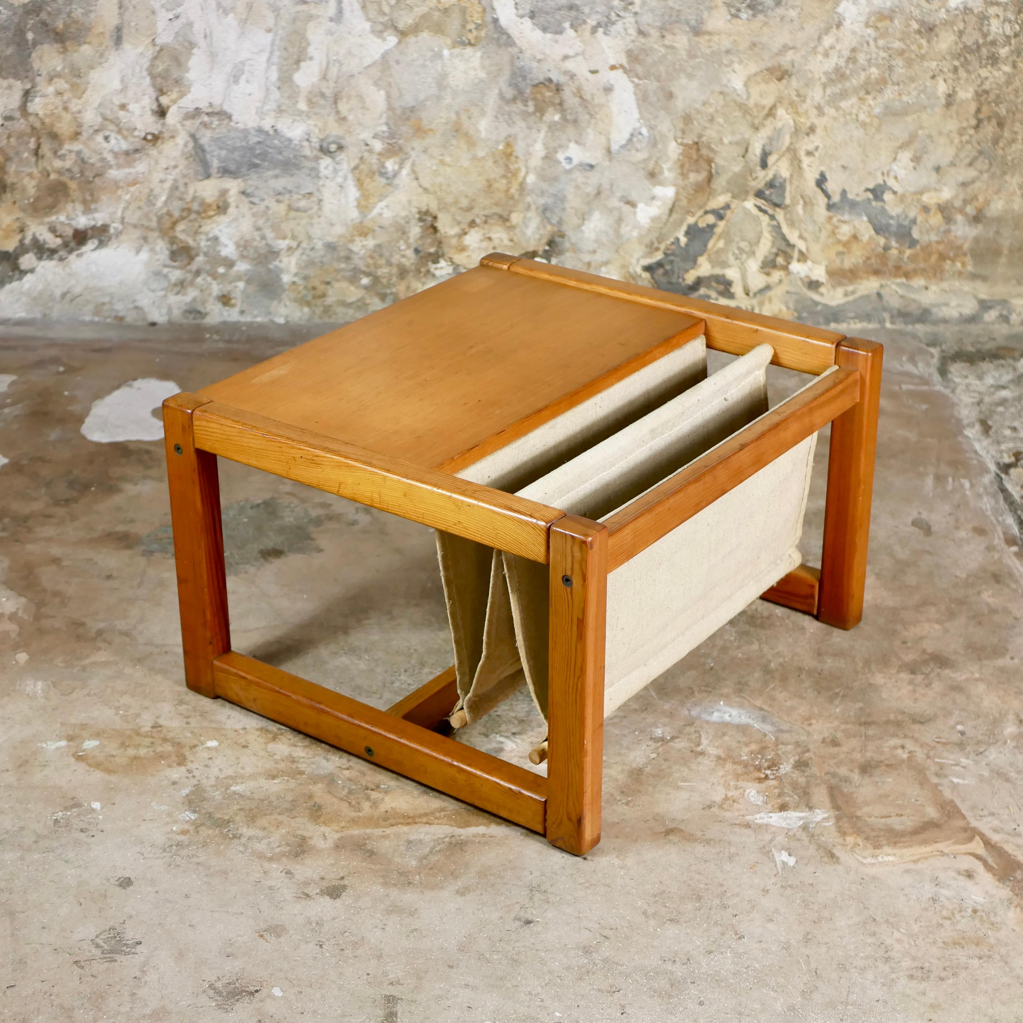 Fin du 20e siècle Table basse avec porte-revues, Karin Mobring pour Ikea, 1970