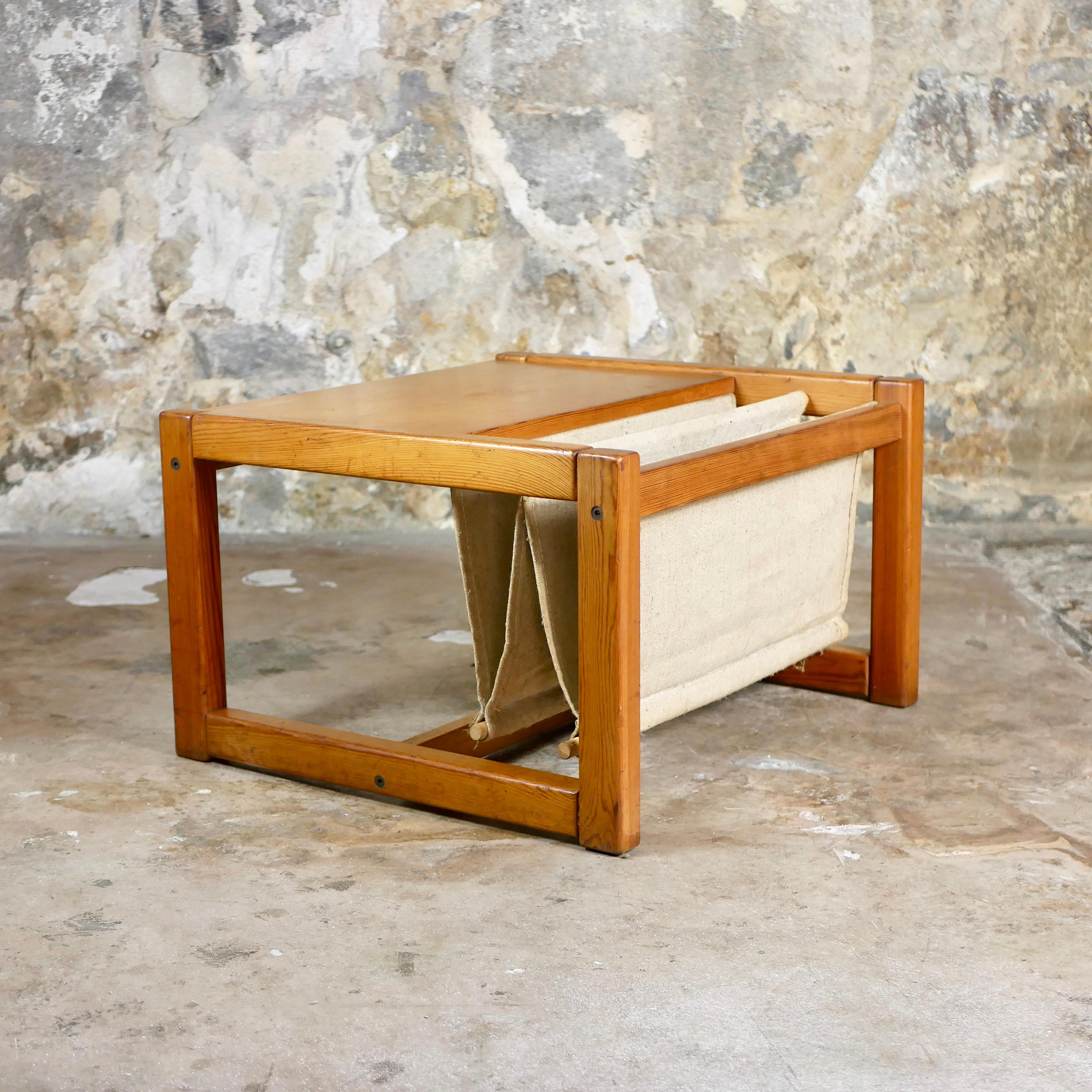 Lin Table basse avec porte-revues, Karin Mobring pour Ikea, 1970