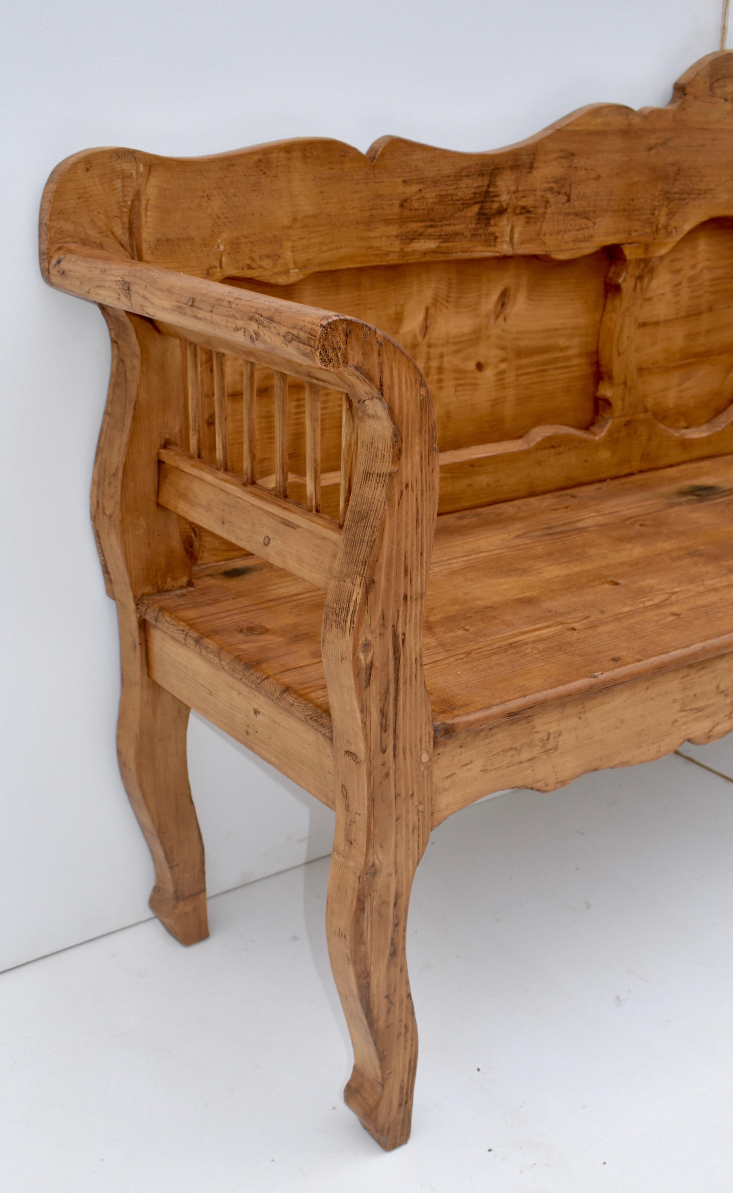Pine and Oak Bench or Settle 2
