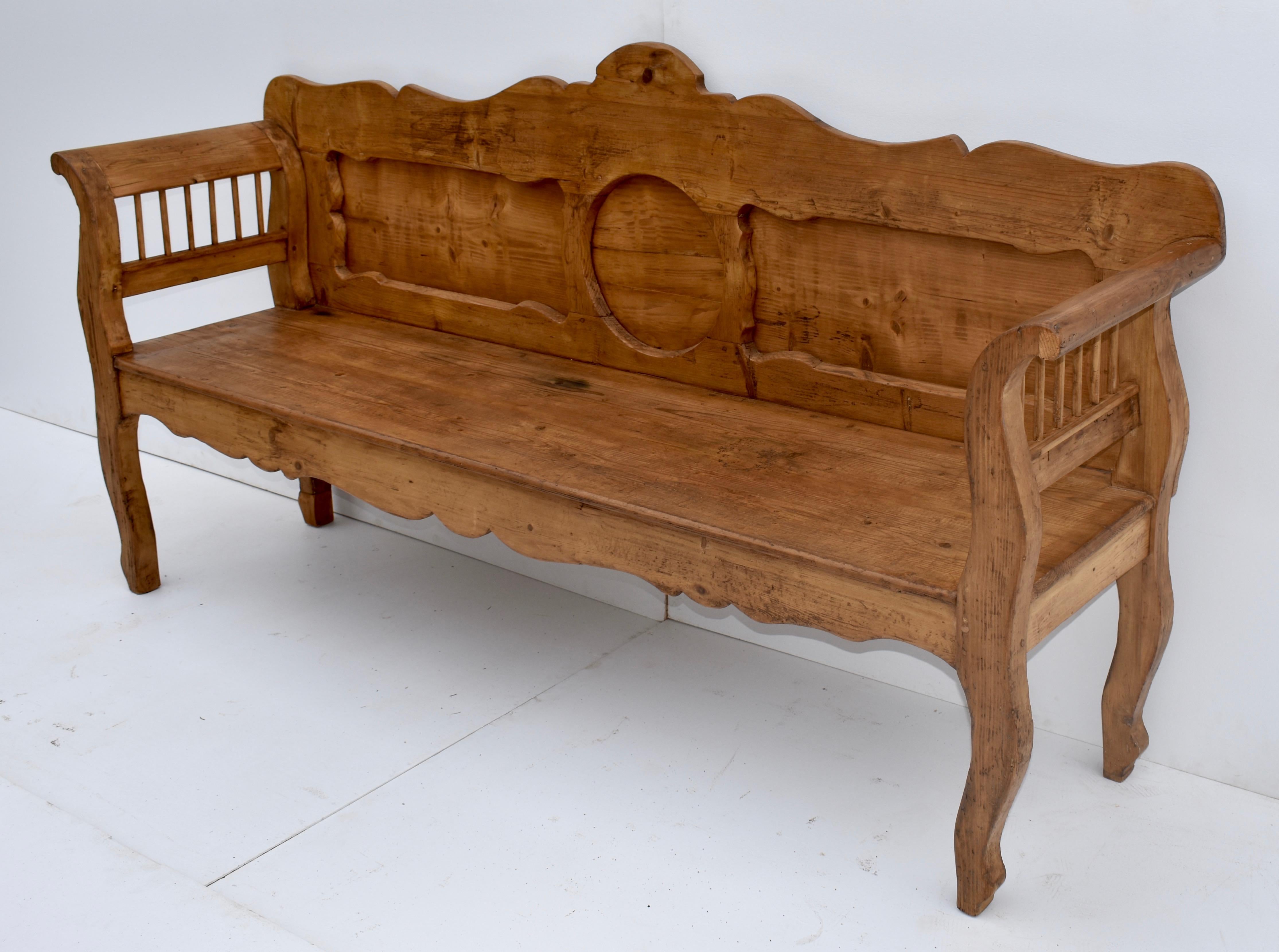 Country Pine and Oak Bench or Settle