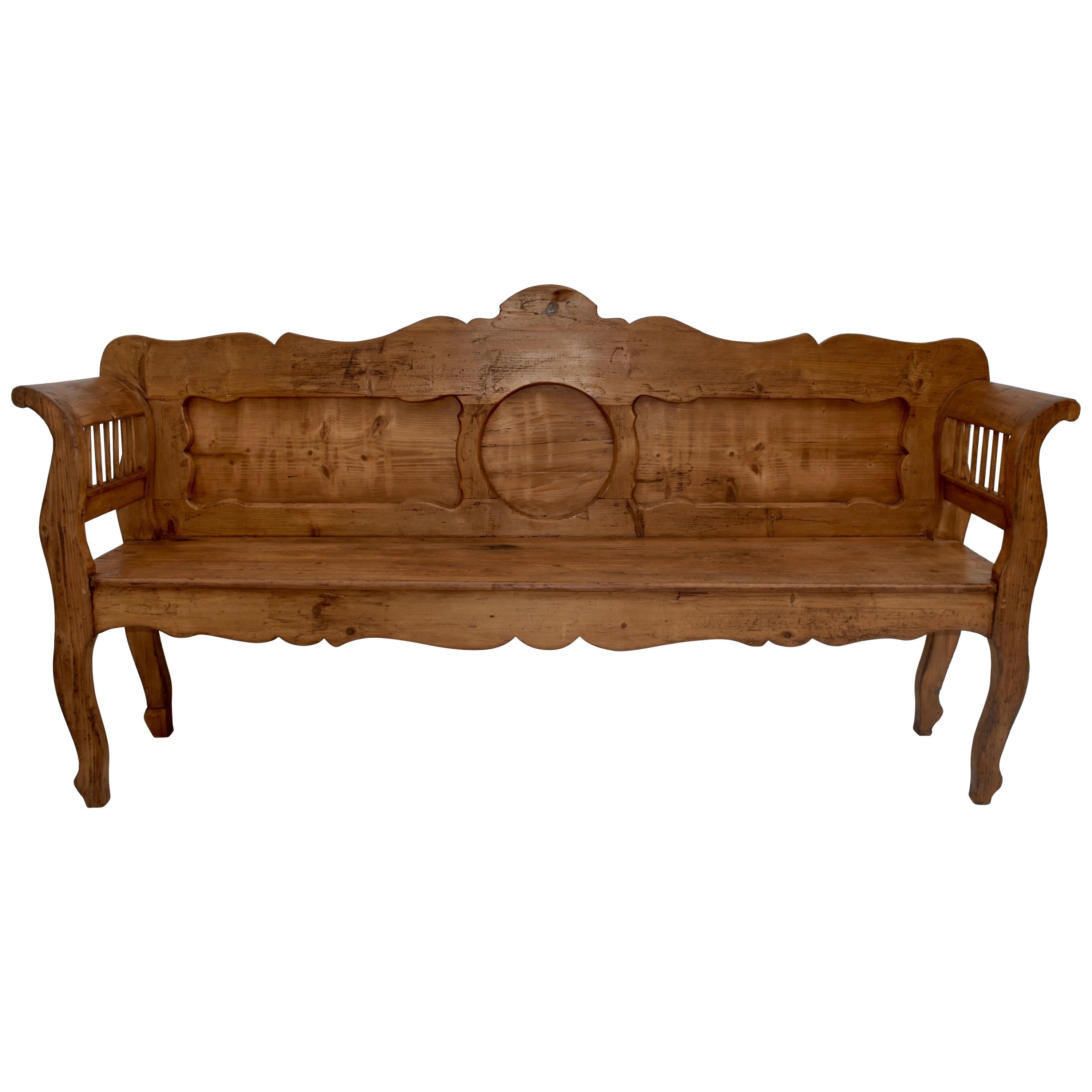 Pine and Oak Bench or Settle