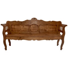 Antique Pine and Oak Bench or Settle