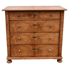 Comò a quattro cassetti in pino e Oak