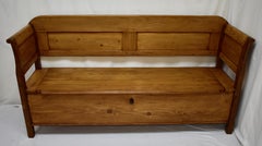 Pine and Oak Storage Bench