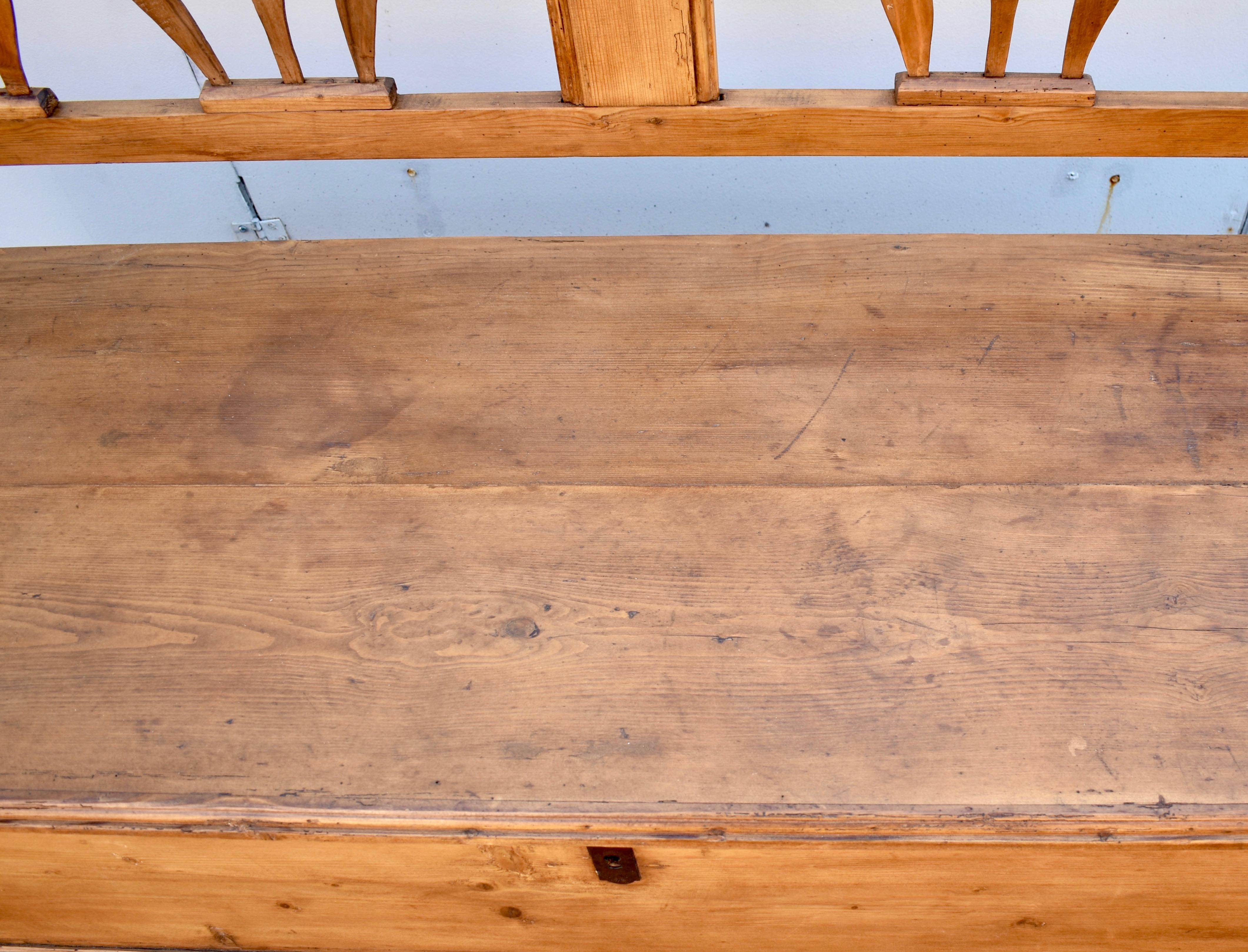 Pine and Oak Storage Bench or Settle 4