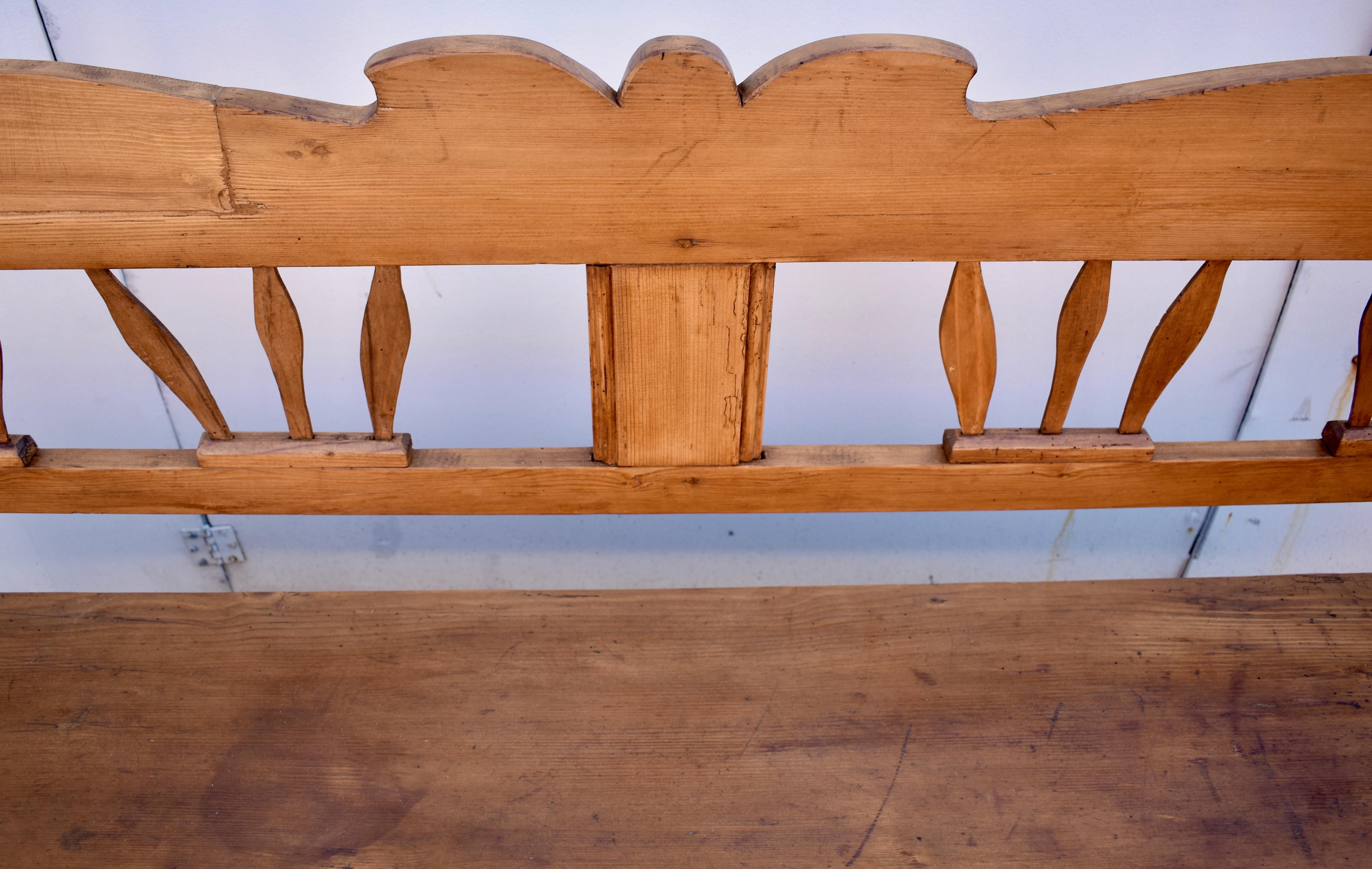 Pine and Oak Storage Bench or Settle 5