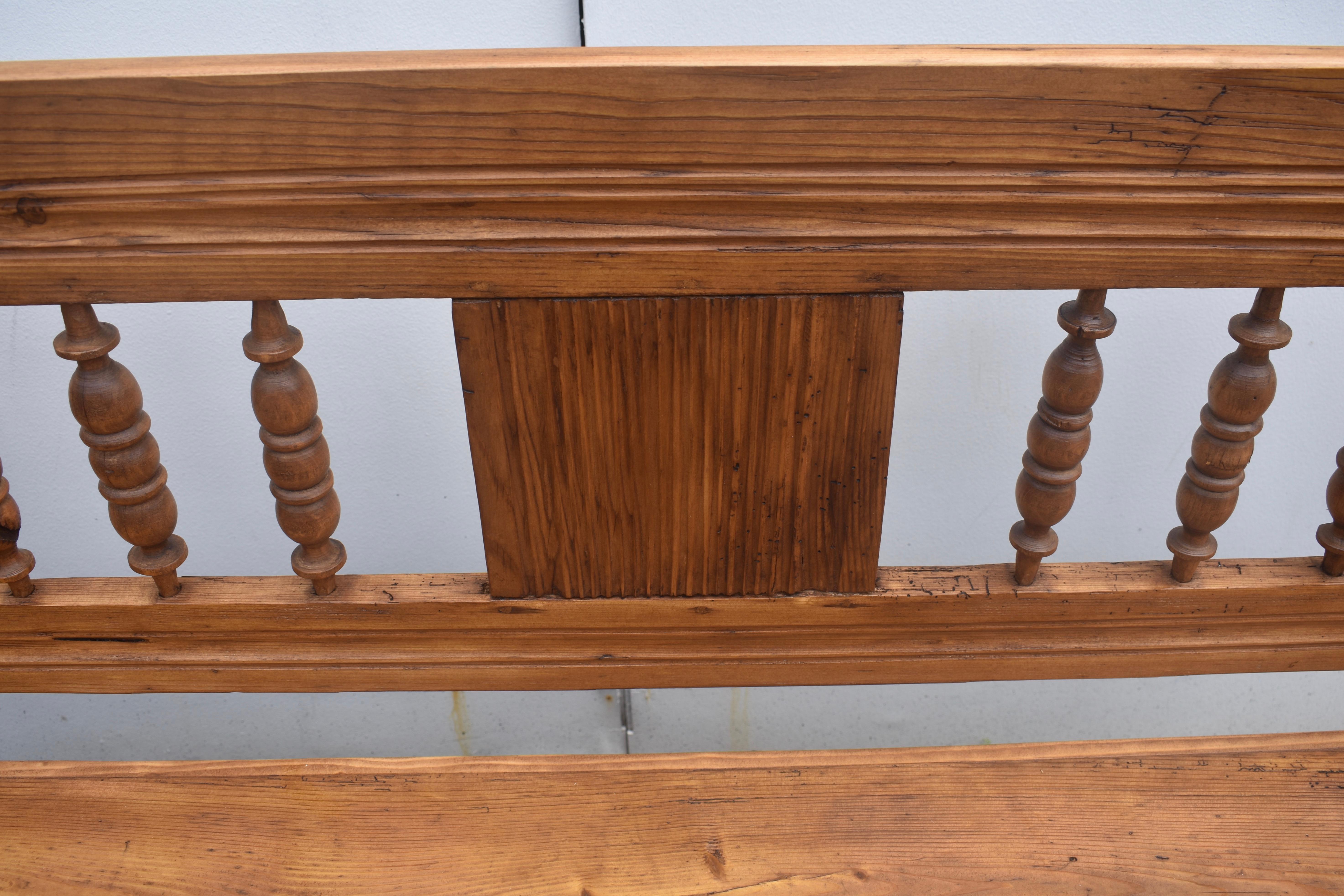 Pine and Oak Storage Bench or Settle For Sale 7