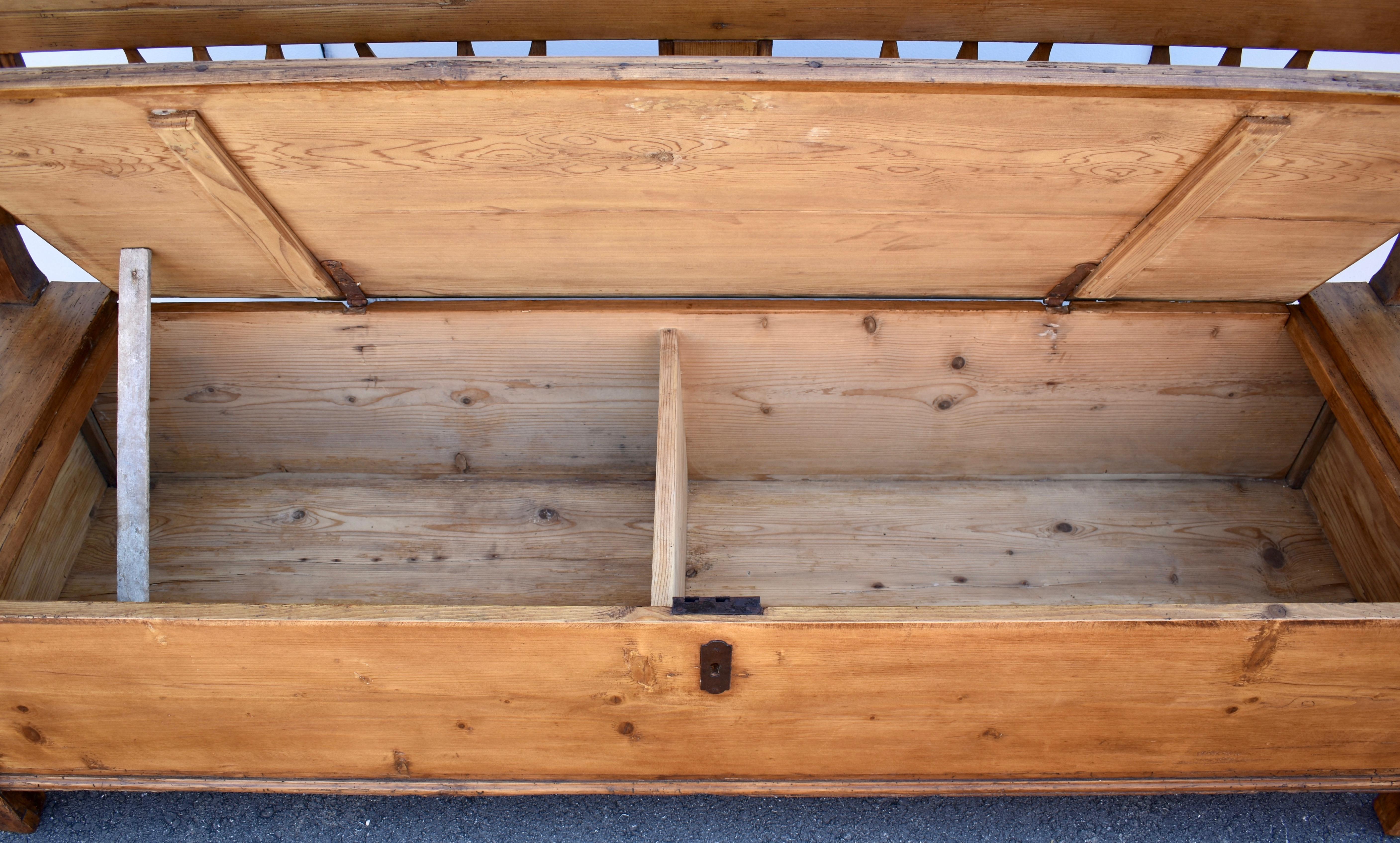 Pine and Oak Storage Bench or Settle 7