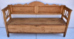 Pine and Oak Storage Bench or Settle