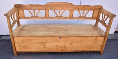 Pine and Oak Storage Bench or Settle