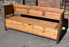 Pine and Oak Storage Bench or Settle