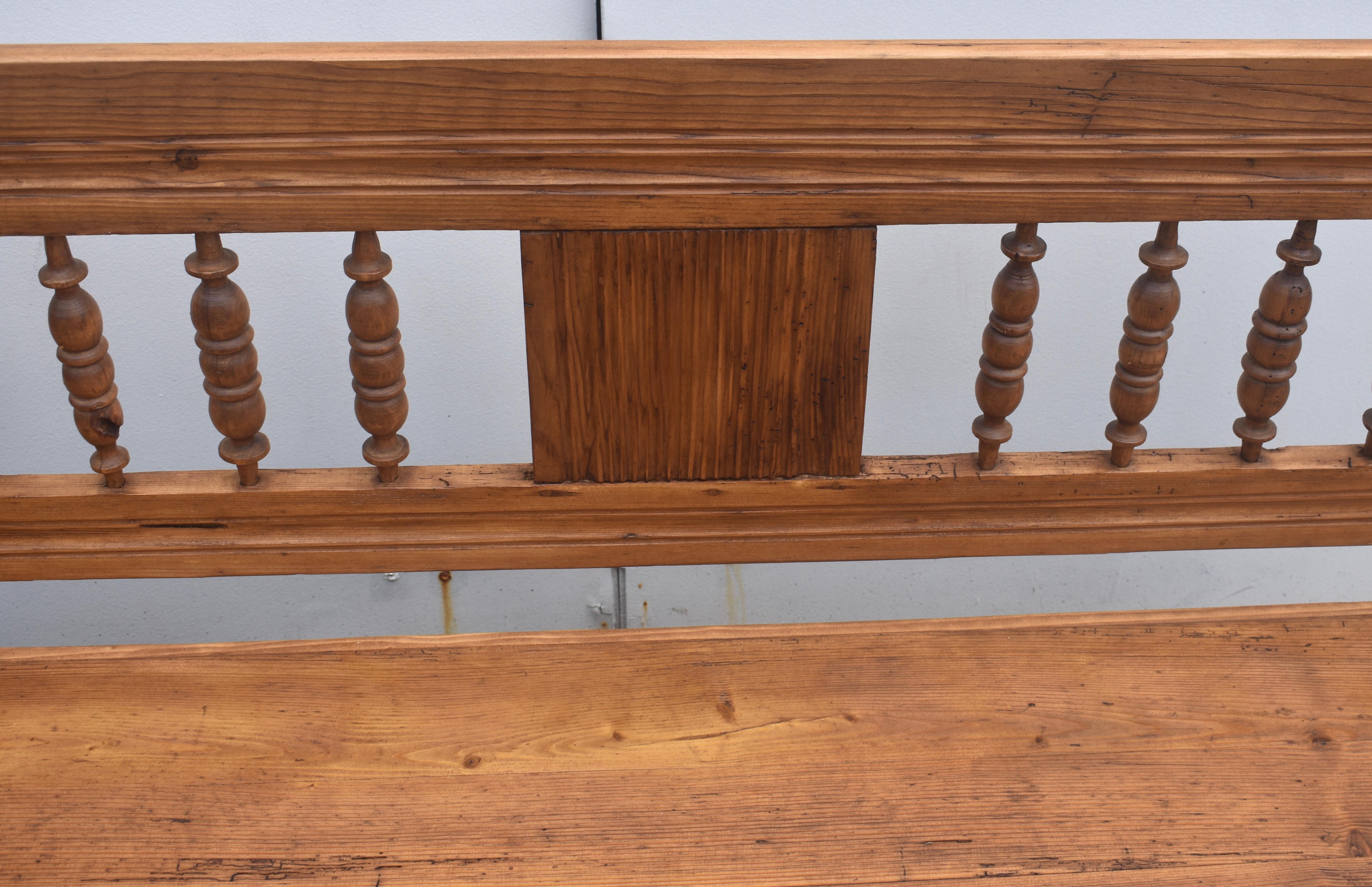 Pine and Oak Storage Bench or Settle For Sale 1
