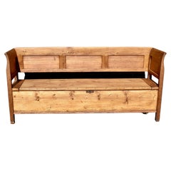 Pine and Oak Storage Bench or Settle