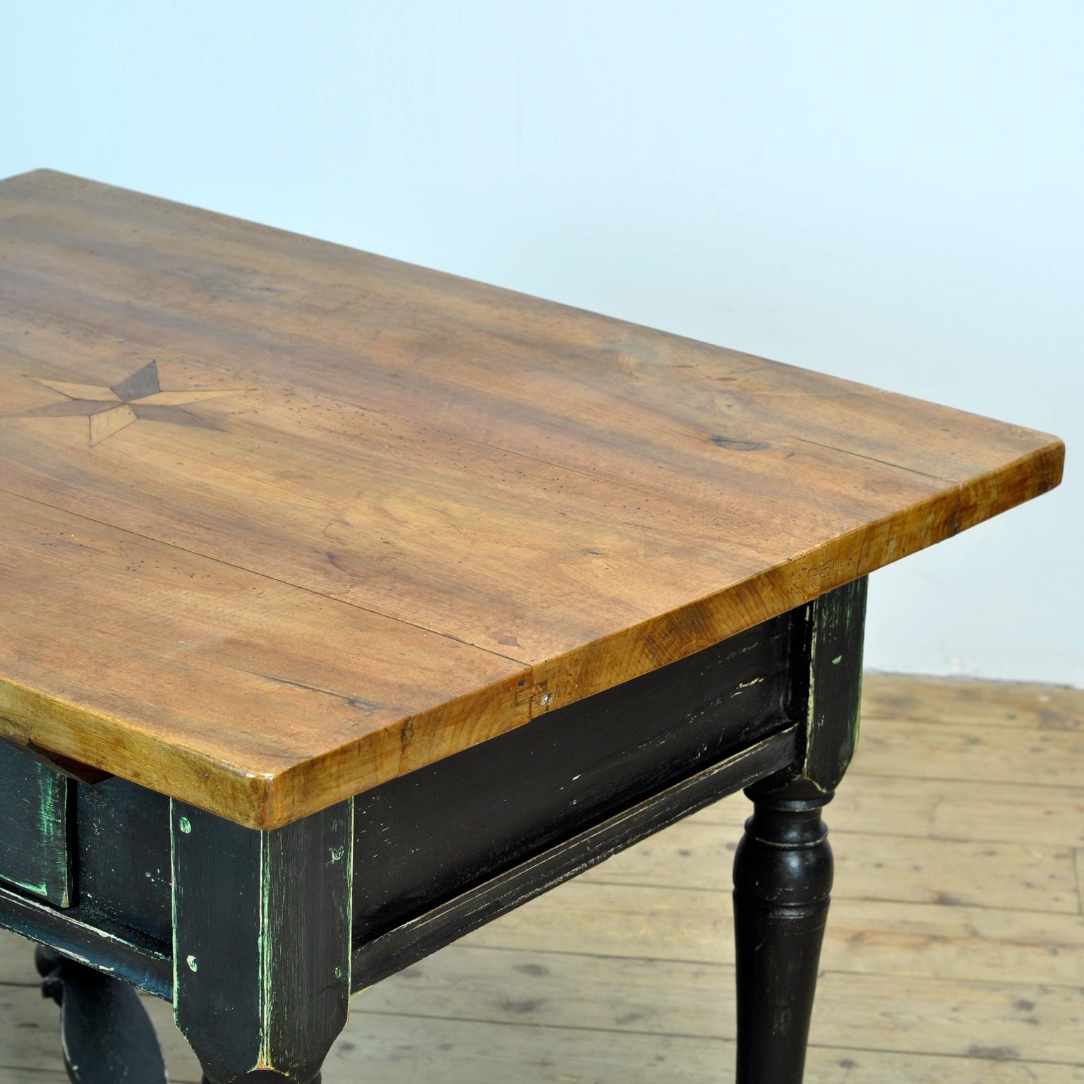 Pine and Oak Table, 1920's For Sale 4