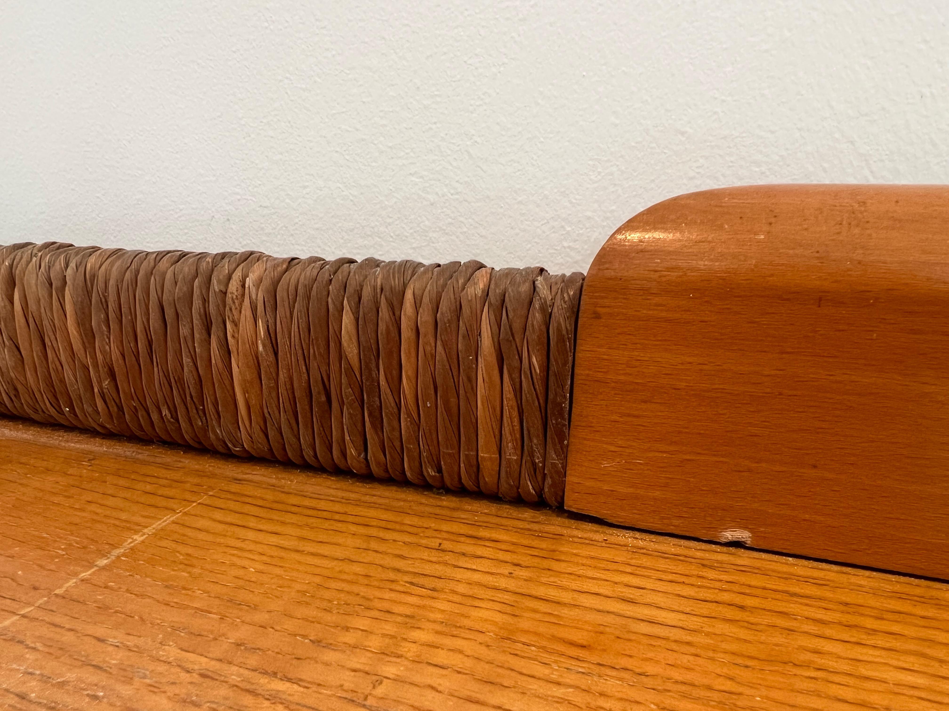 Pine and Rattan Sideboard. French work. Circa 1970 For Sale 11