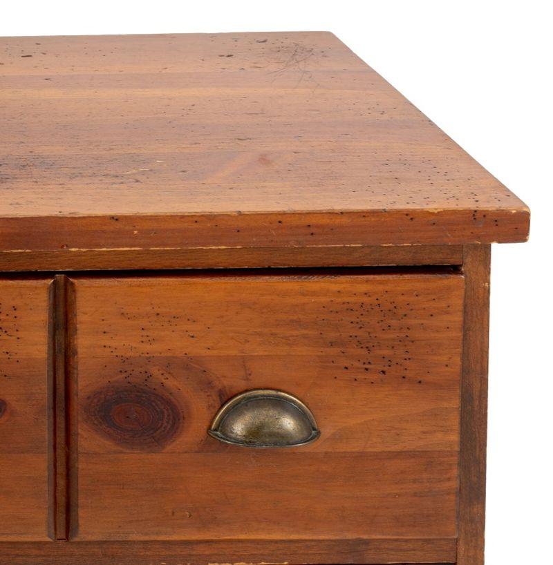 Campaign Pine Apothecary Cabinet Style Chest of Drawers For Sale