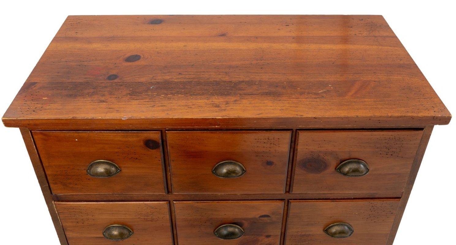 Pine Apothecary Cabinet Style Chest of Drawers For Sale 1