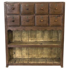 Pine Apothecary Cabinet with Open Shelves