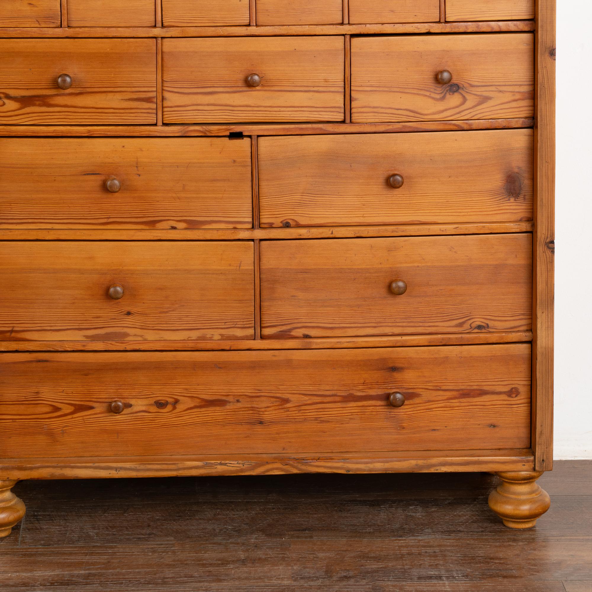 Pine Apothecary Chest of Drawers, Denmark circa 1890 5