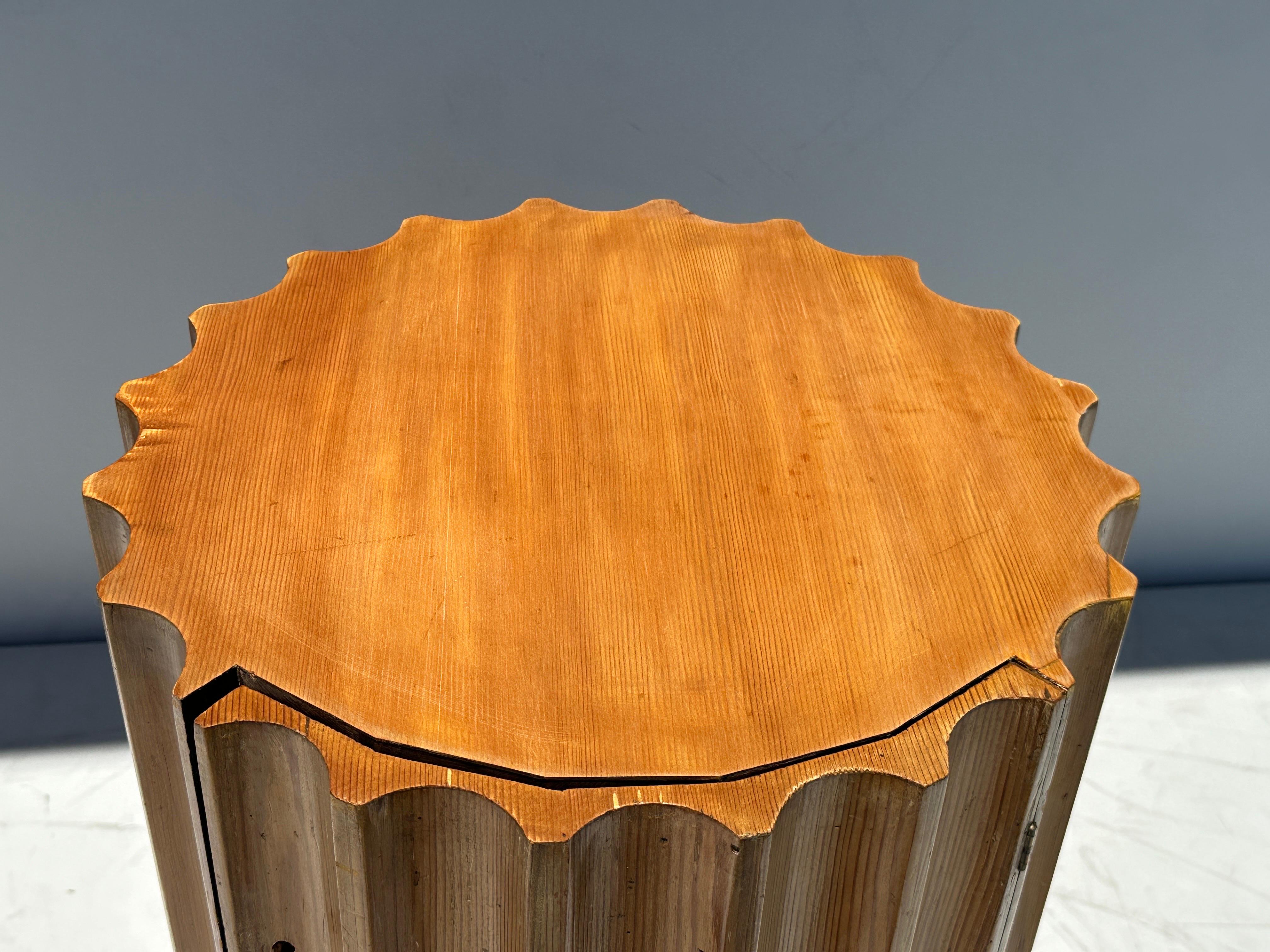 Pine Architectural Column Side Table 3