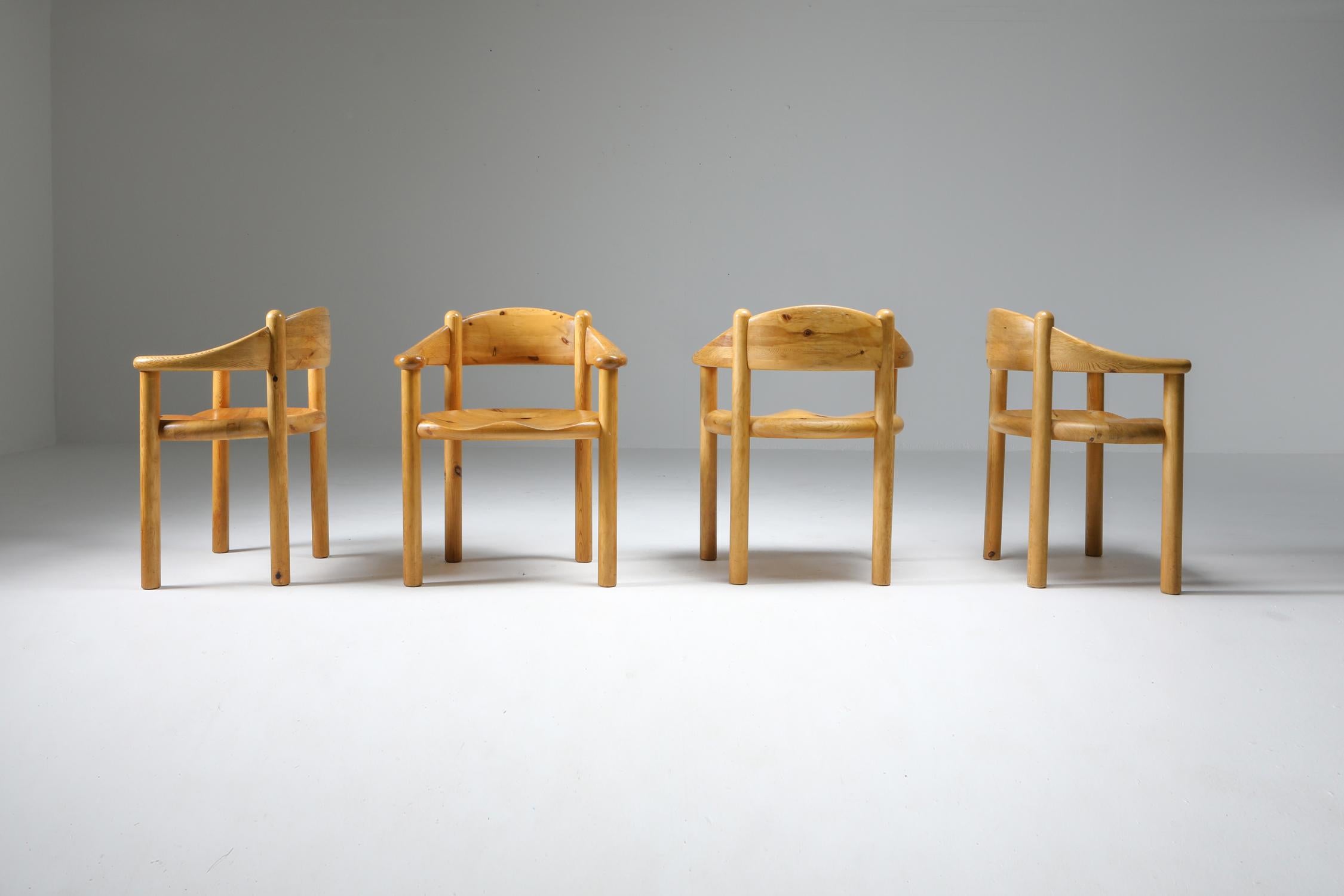 Pine Armchairs by Rainer Daumiller In Good Condition In Antwerp, BE