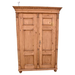 Pine Armoire with Two Doors