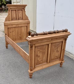 Pine Art Nouveau Box Bed