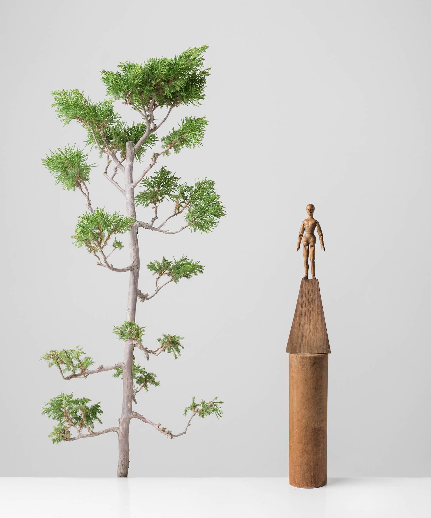 Pine artist model, 6.5 inches tall, circa 1880.

Wonderfully carved one of a kind figure with slight movement in his hands and feet.

 