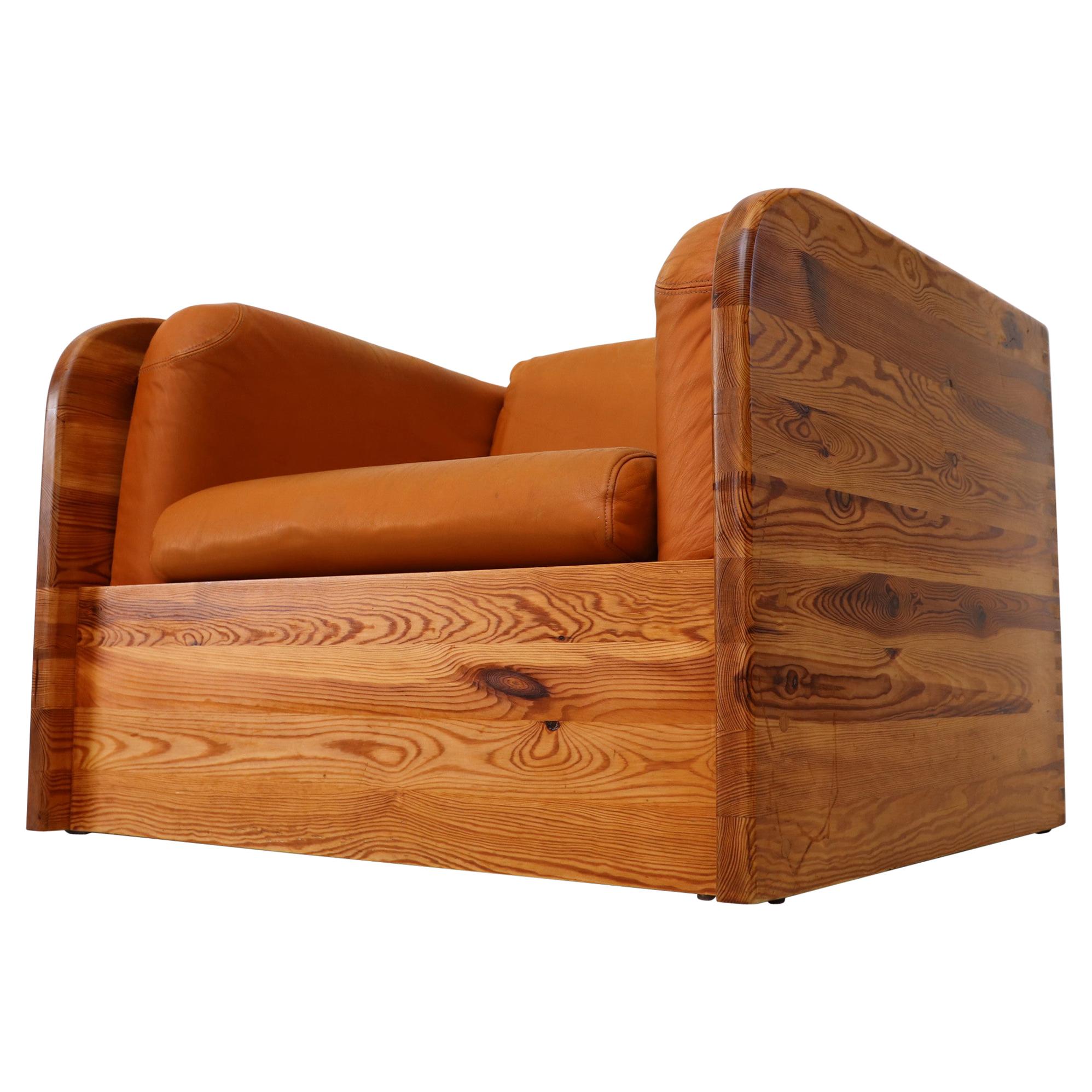 Pine Ate van Apeldoorn Crate Style Lounge Chair