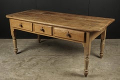 Pine Bakery Table From France, circa 1920
