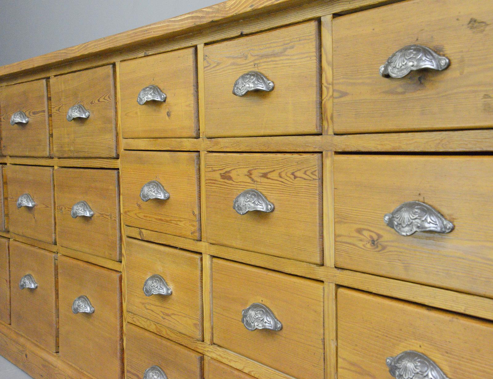 Pine Bank of Drawers, Circa 1930s 3