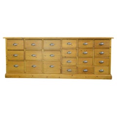 Pine Bank of Drawers, Circa 1930s