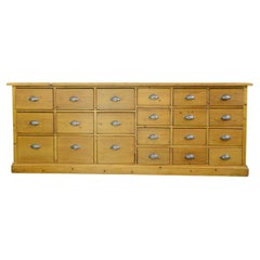 Pine Bank of Drawers, Circa 1930s