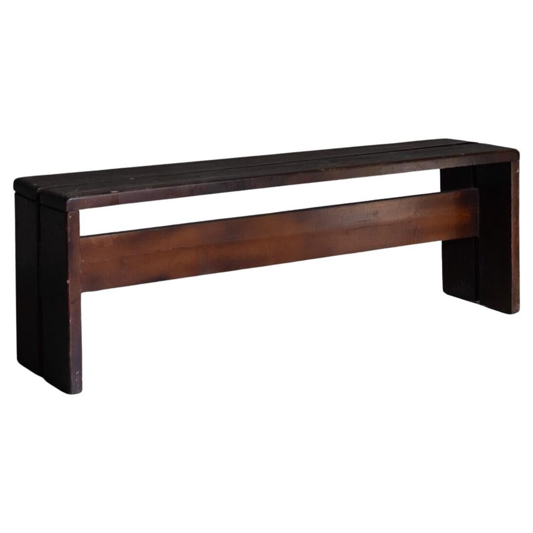 Pine bench by Charlotte Perriand, France, 1970s, simple design in vendita