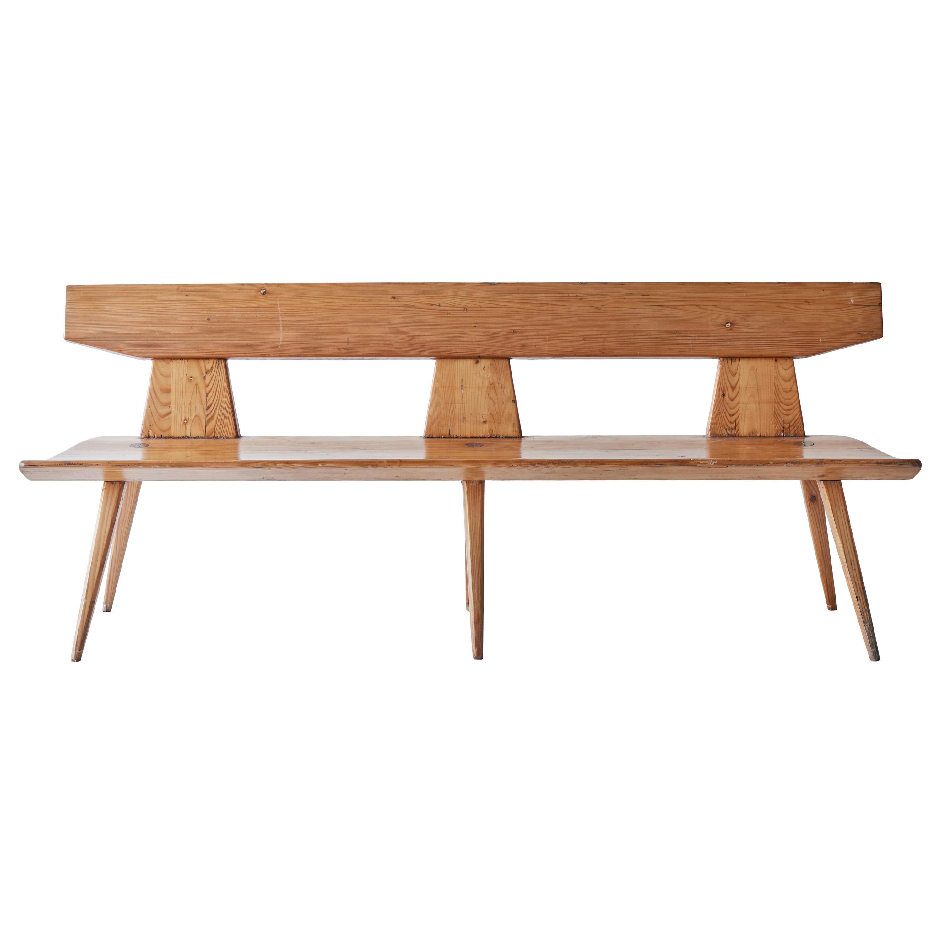 Pine Bench by Jacob Kielland-Brandt for I. Christiansen