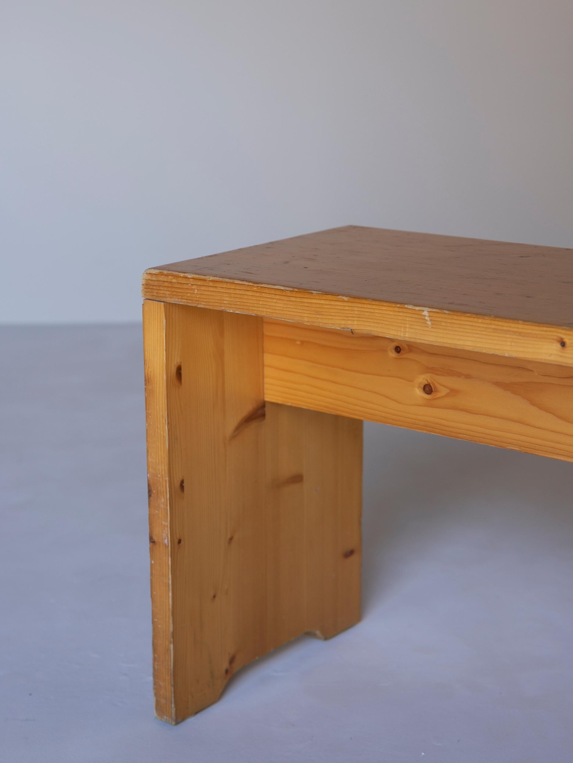 Mid-20th Century Pine Bench for Arc 1800 by Charlotte Perriand