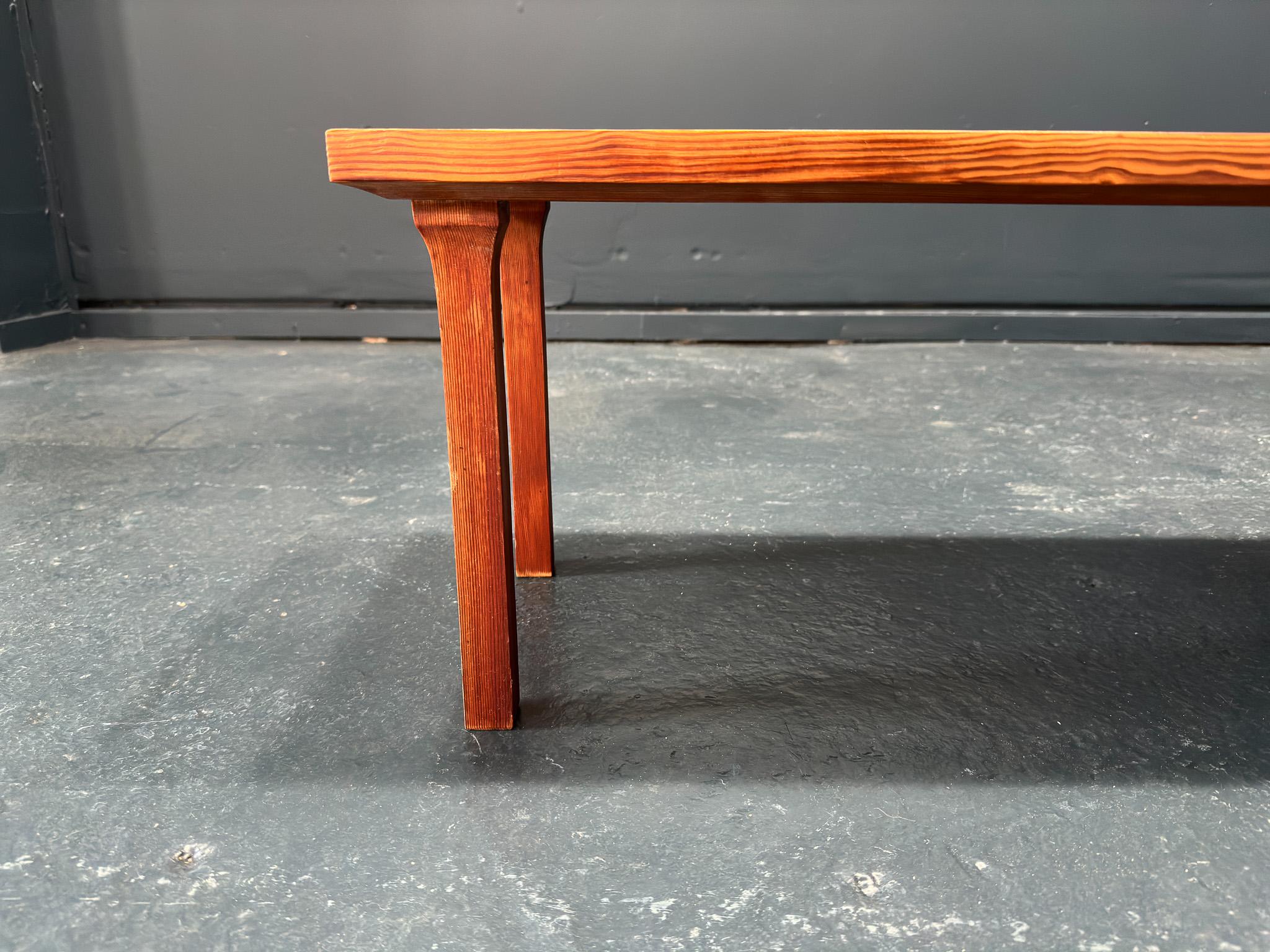 Mid-Century Modern Pine Bench For Sale