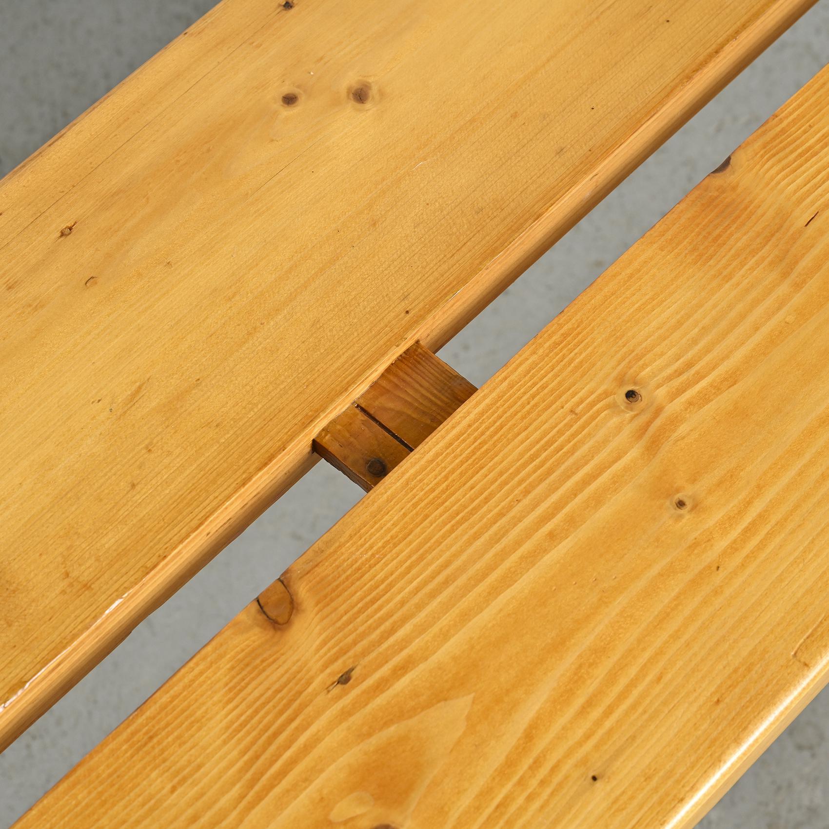 Pine Bench from Les Arcs, France, circa 1973 For Sale 4