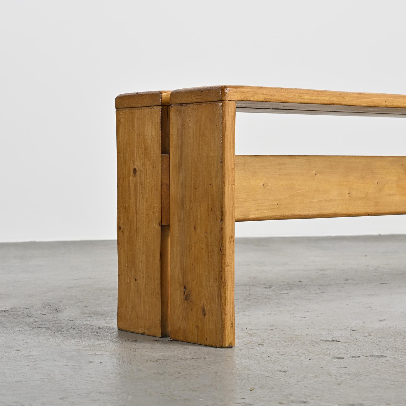 Pine Bench from Les Arcs, France, circa 1973 For Sale 4