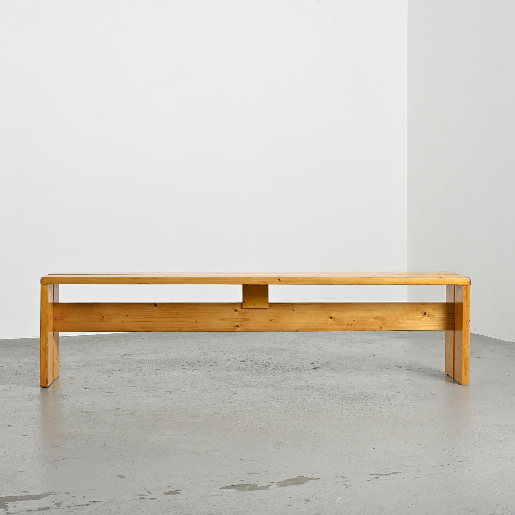 Pine Bench from Les Arcs, France, circa 1973 For Sale 5