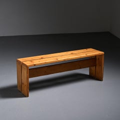 Pine Bench from Les Arcs, France, circa 1973