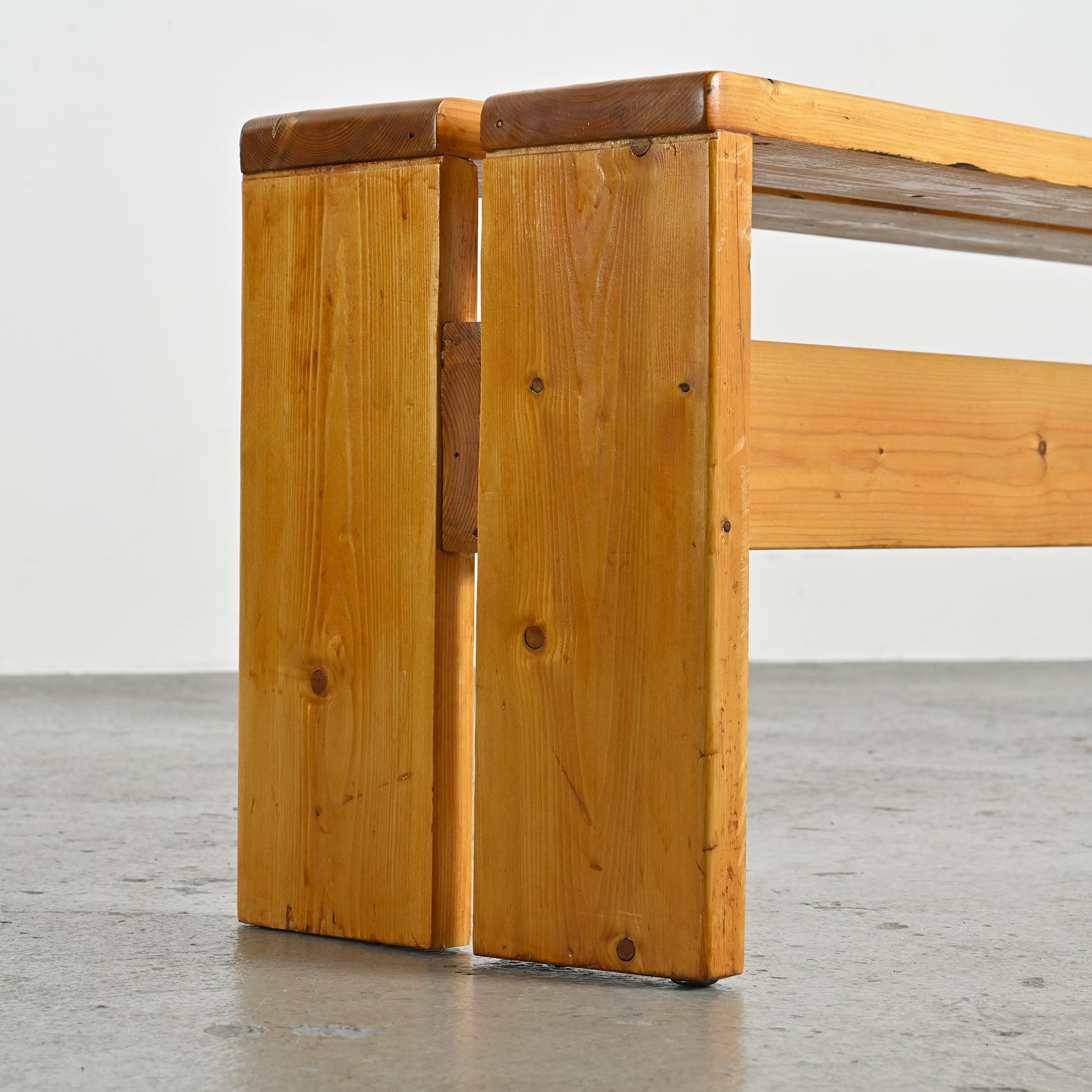 Pine Bench from Les Arcs, France, circa 1973 For Sale 2