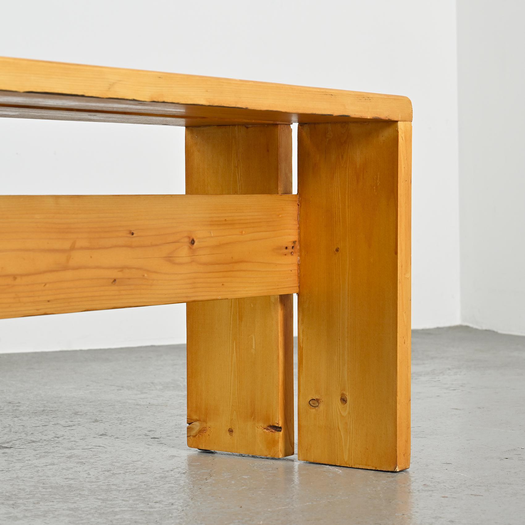 Pine Bench from Les Arcs, France, circa 1973 For Sale 3